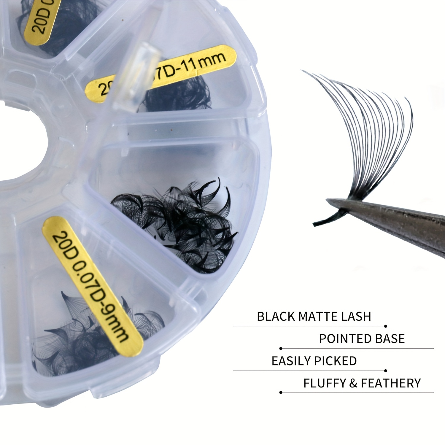 Sackvis 480 Fans Loose 8-15mm  - Eyelash Extension Medium review and price