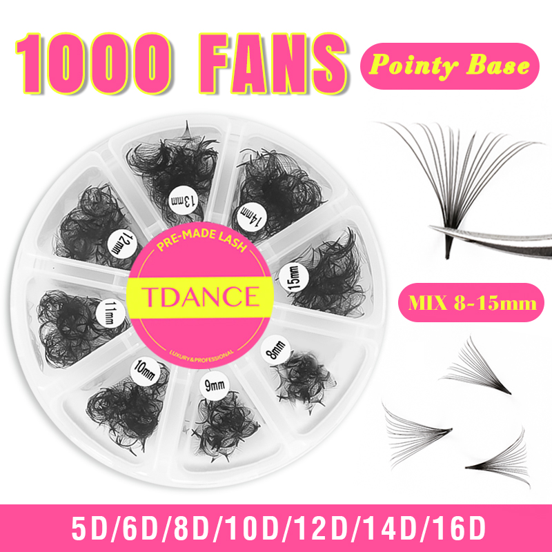 TDANCE 1000 Fans Loose Fan Mix - Eyelash Extension Medium review and price