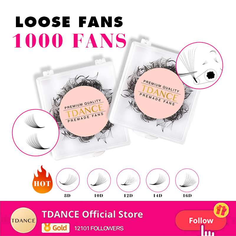 TDANCE 1000 Fans Loose Fan Las - Eyelash Extension Medium review and price